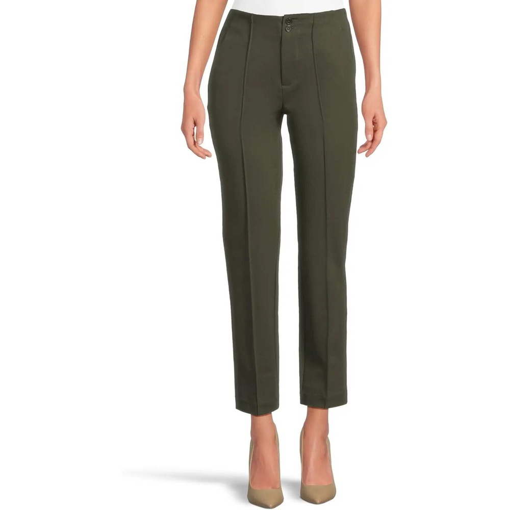 Liverpool Los Angeles Mid-Rise Double Button Trouser Olive Branch‎ Green 12/31
